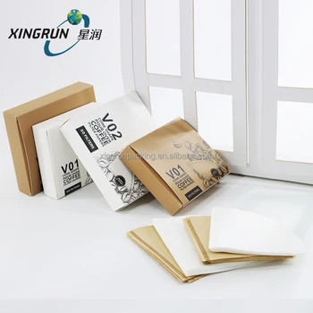 China Manufactures Free Sample Disposable Drip Silicone Coffee Filter Paper With Customized Box