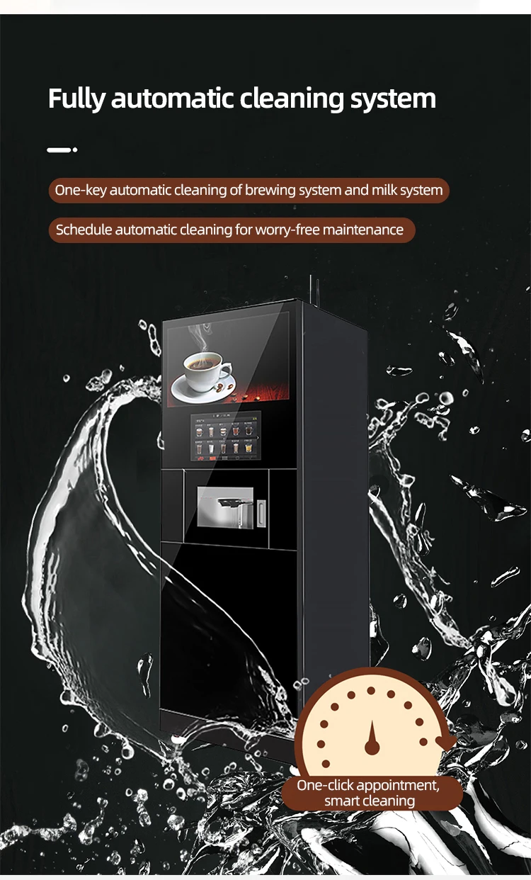 Fresh Ground Coffee Bean Vendlife Vending Machines For Office Mall