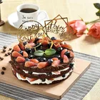 Wedding Cake Topper Decorative Anniversary Wedding Paper Acrylic Happy Birthday Cake Topper