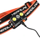 Led Torch Light Custom Made Super Bright USB Rechargeable COB LED Sensor Removable Head Torch With 6 Modes Light