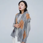 Scarf Factory Custom Luxury Pure Cashmere Scarf Knitted Jacquard Cashmere Scarves Shawls
