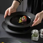 Kitchen Plates Plate Kitchen Plates Ceramic Kitchen Dishes Plates Set Black Dinner Porcelain Plate