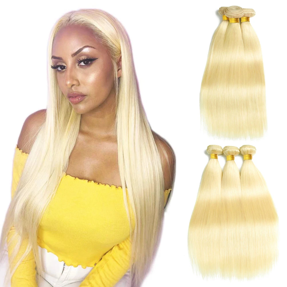 blonde synthetic hair bundles