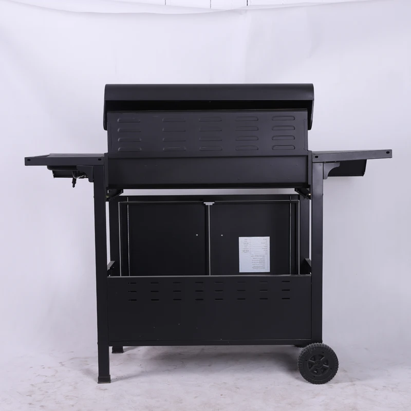 5+1 Burner Cart Style Outdoor Propane Gas Grill Piezo Ignition Steel Material Powder Coated for Camping Barbeque supplier