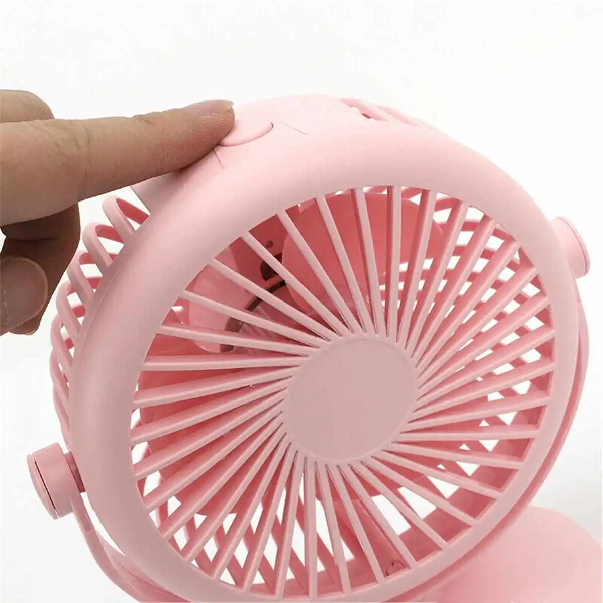 Rechargeable Desk Clip Fan, Portable, USB - detail 4