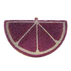 Purse Crystal Purses Classy Rhinestone Clutch Bag Orange Slice Stone Purse Crystal Evening Purses