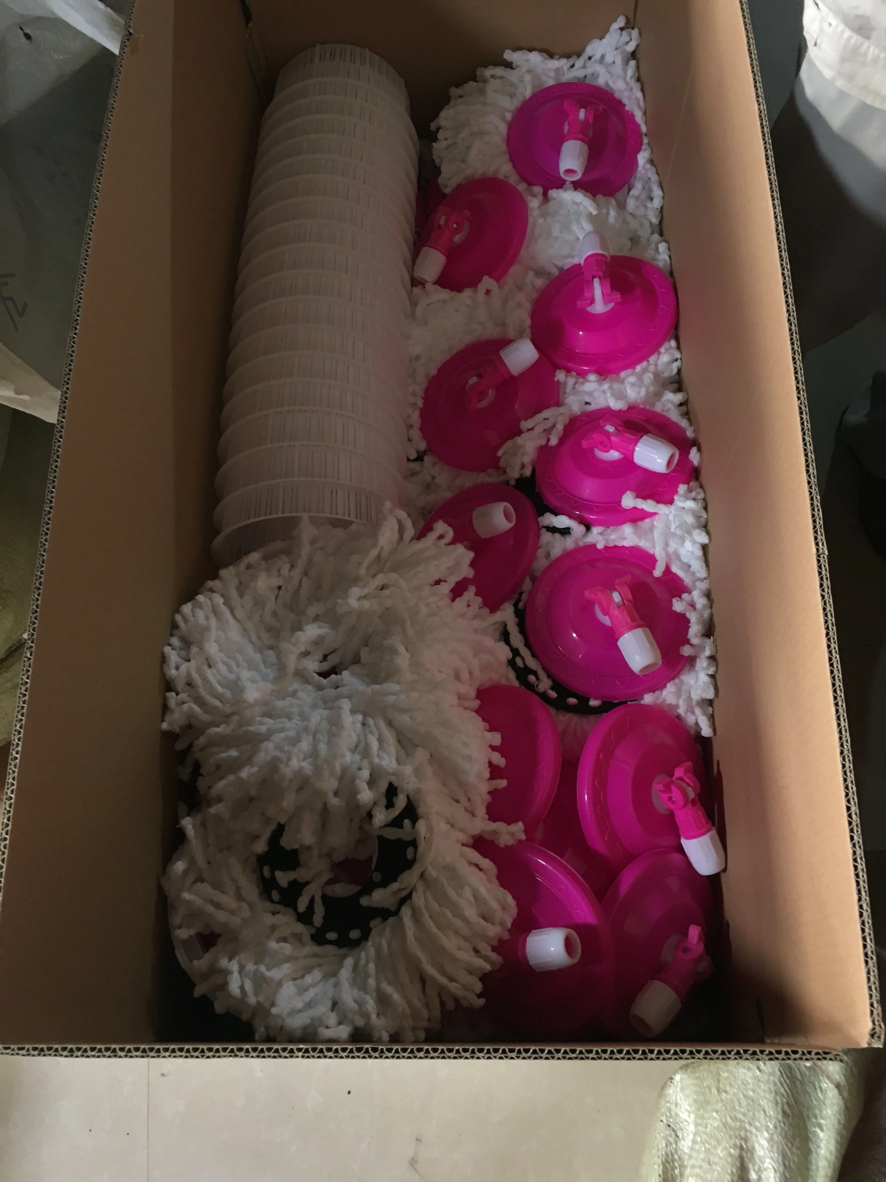 360 Rotary Microfiber Mob Set Steel Pole with Bucket and Wheels, Hands-Free Floor Cleaning Spinning Mop, Hot Sale in Brazil