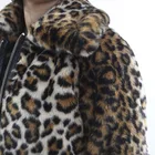 Jacket Jackets Warm Soft Quilted Padding Artifical Faux Fur Leopard Women Coat Jacket 2021