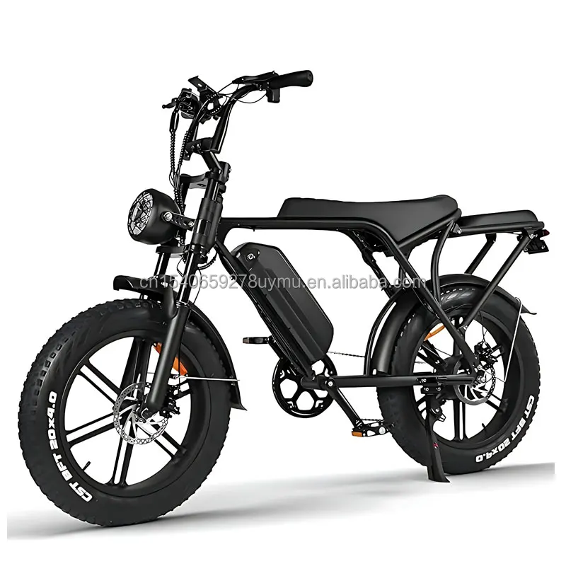 eu usa stock 20x4 500w 750w 1000w electric fat tire bike hydraulic/disc brake ebike cycle e fatbike electrische fat bike ouxi v8