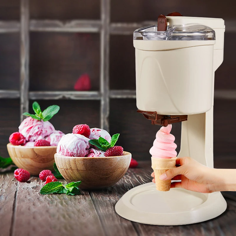Electric Portable Small Ice Cream Maker Simple Making Mini Ice Cream