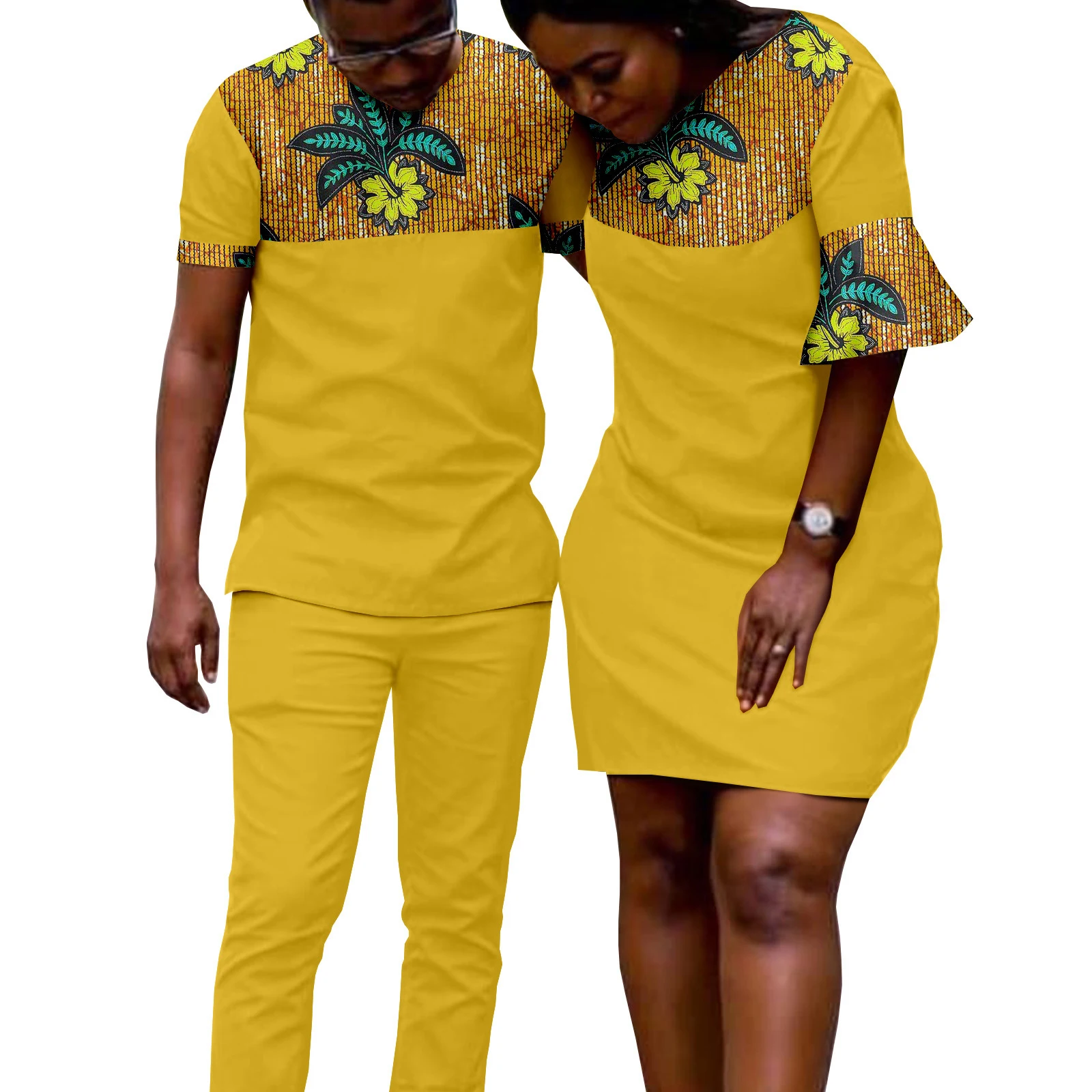 fabric fabric 2 peace set of polo style african print traditional clothing attire men and women mens wear men dress