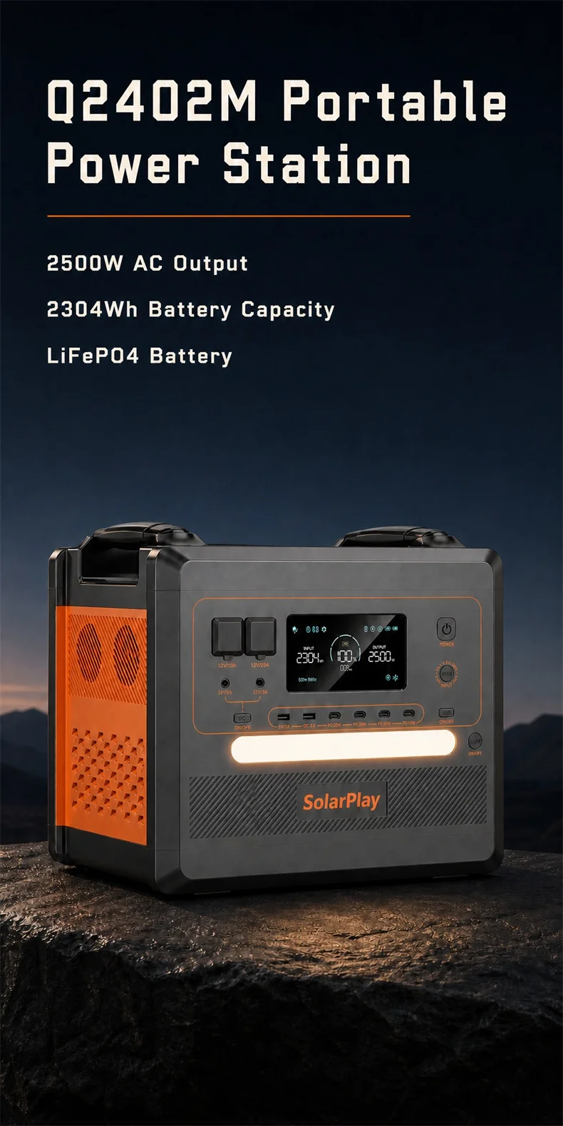 dc usb output 2h fast charge ups solar panel-1