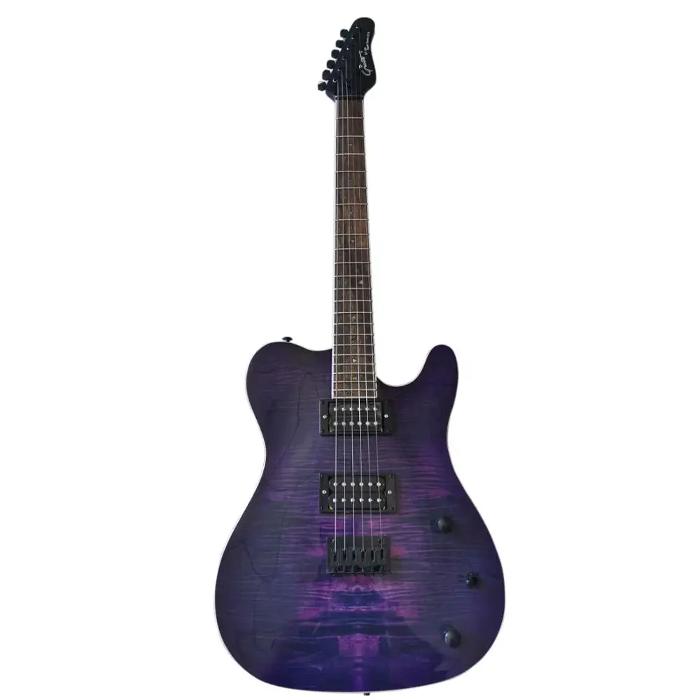 purple flame maple guitar