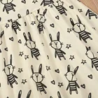 Years 1-4 Years Baby Girl Clothing Dress Summer Sleeveless Beige Print Rabbit Dresses MXH2304
