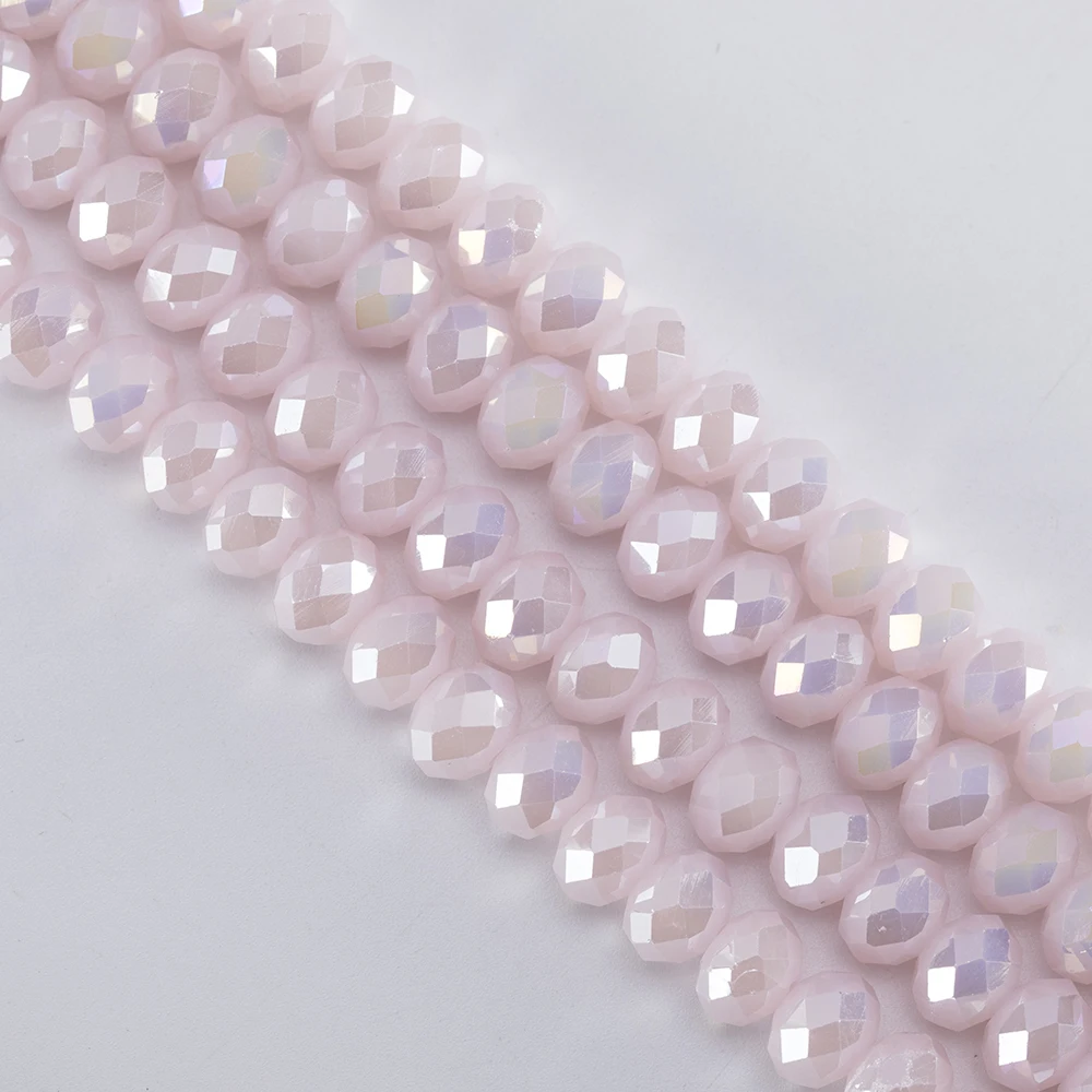 product wholesale 4mm czech pearl colour glass beads for making bracelet necklace accessories rondelle spacer beads-37