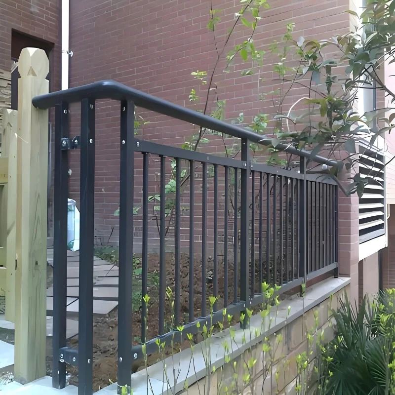 Galvanized Pipe Rod Railing Inox Balustrade for Balcony Railings and Handrails Stair Application Modern details