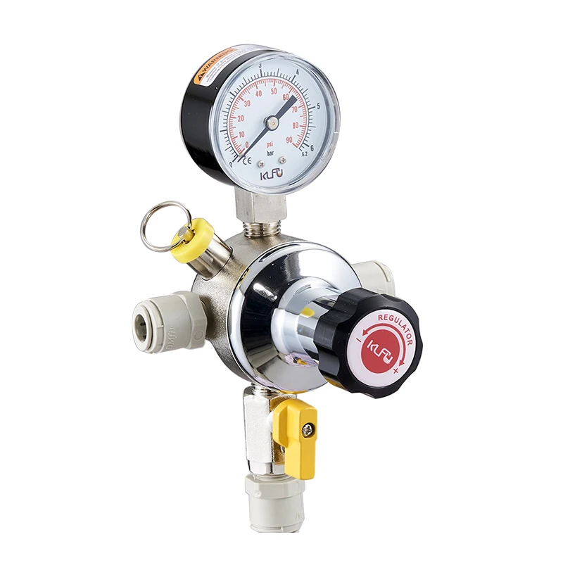 product single stage wholesale co2 secondary regulator barb beer gas regulator 0 60psi for home brewing kegs-3