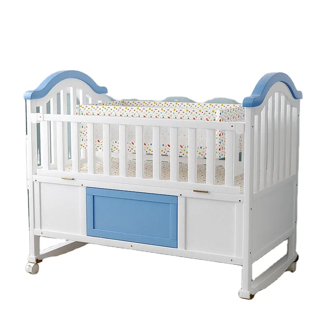 Manufacture good quality Superior quality wooden newborn bassinet sleeper multi function baby cot bed crib for baby