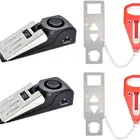 Door Lock 2021 Newest Portable Travel Door Lock Door Stop Open Sensor 120db Alarm For Hotel