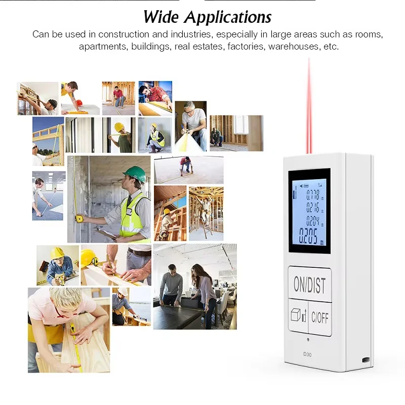 product d30a portable digital distance meter handy 40m best measurement laser distance meter lithium battery-3