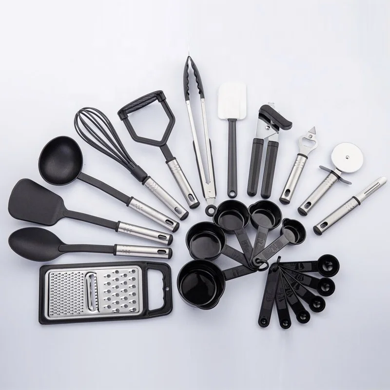 Customized  Cocina  Kitchen Accessories Sets 23pcs Cooking Utensils With Spatula Silicone Non Toxic  Kitchen Tools