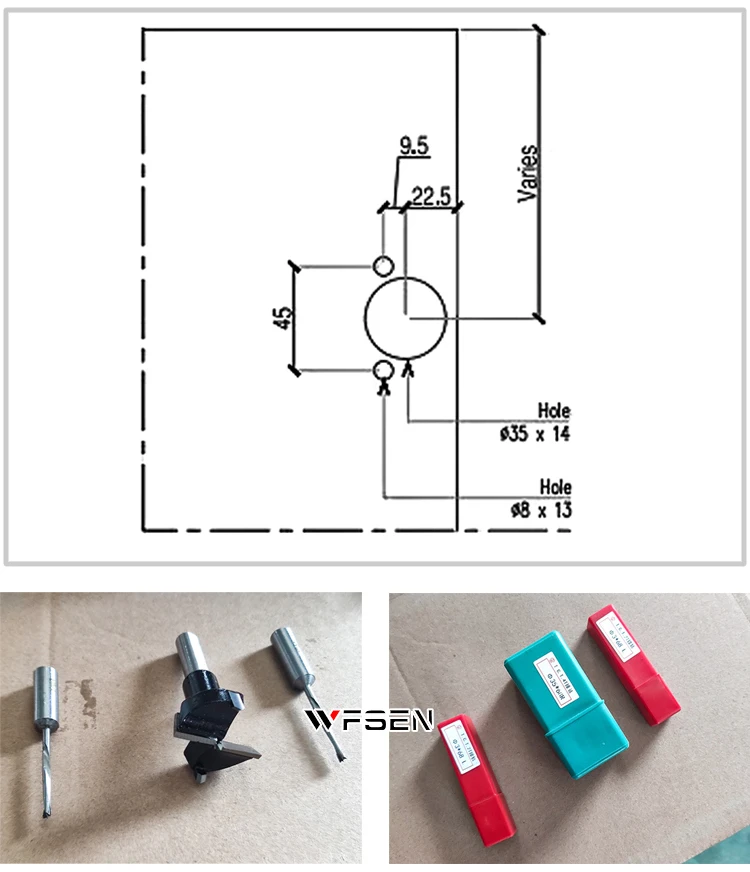 hinge hole drilling machine