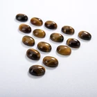Stone Factory Directly Sell Natural Tiger Eye Stone Crystal Oval Cabochon Square For Inlay Necklace And Earrings
