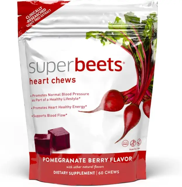 Su per Beets Heart Chews-60 Count
