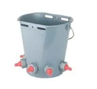 Animal Plastic Tools 8L Feeding Bucket With Multiple Teats Lamb Calf Nipple Milk Feeder