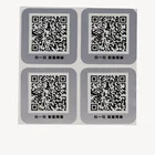 Serial Number Custom Hot Selling Serial Number QR Code PET PVC Sliver Sticker Labels With Faster Delivery