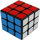 Hot Selling 3x3 PVC Sticker Smooth Speed Puzzle Magic Cube Black -Twist Brain Teasers IQ Toys For Kids