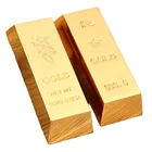 Gold Gold Fan Shu Hot Sale High Quality Solid Door Stop Plated Gold Bullion Bars Gold Bars 24k Pure