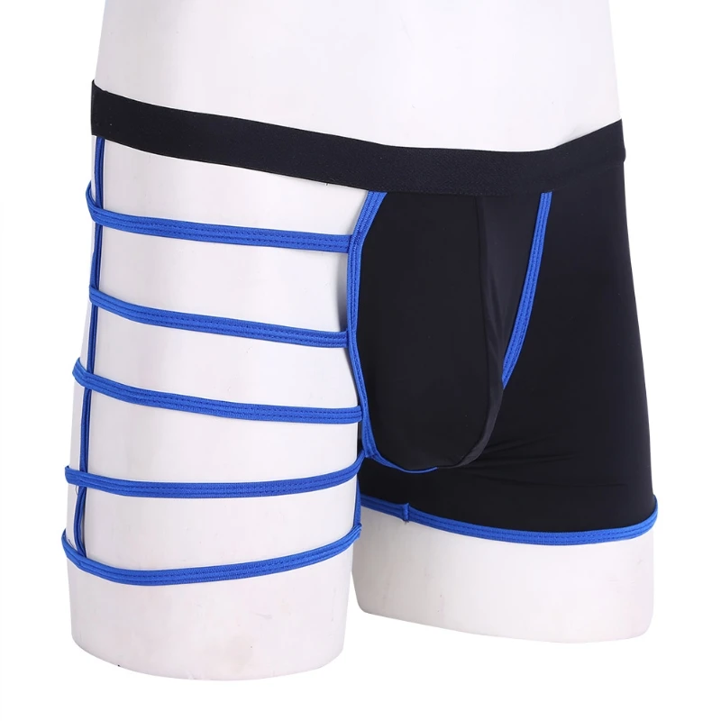 In Stock Mens One Side Mesh Underwear Hollow Out Jock Straps Underpant Men's Briefs & Boxers