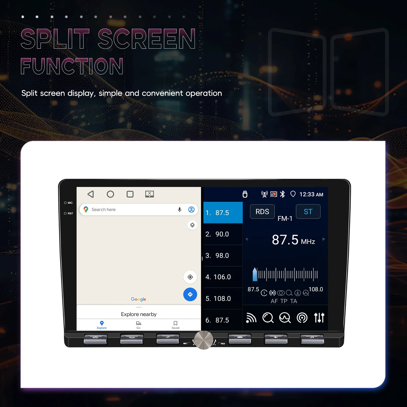android auto gps wifi fm rds ai dsp bt eq a4170-12