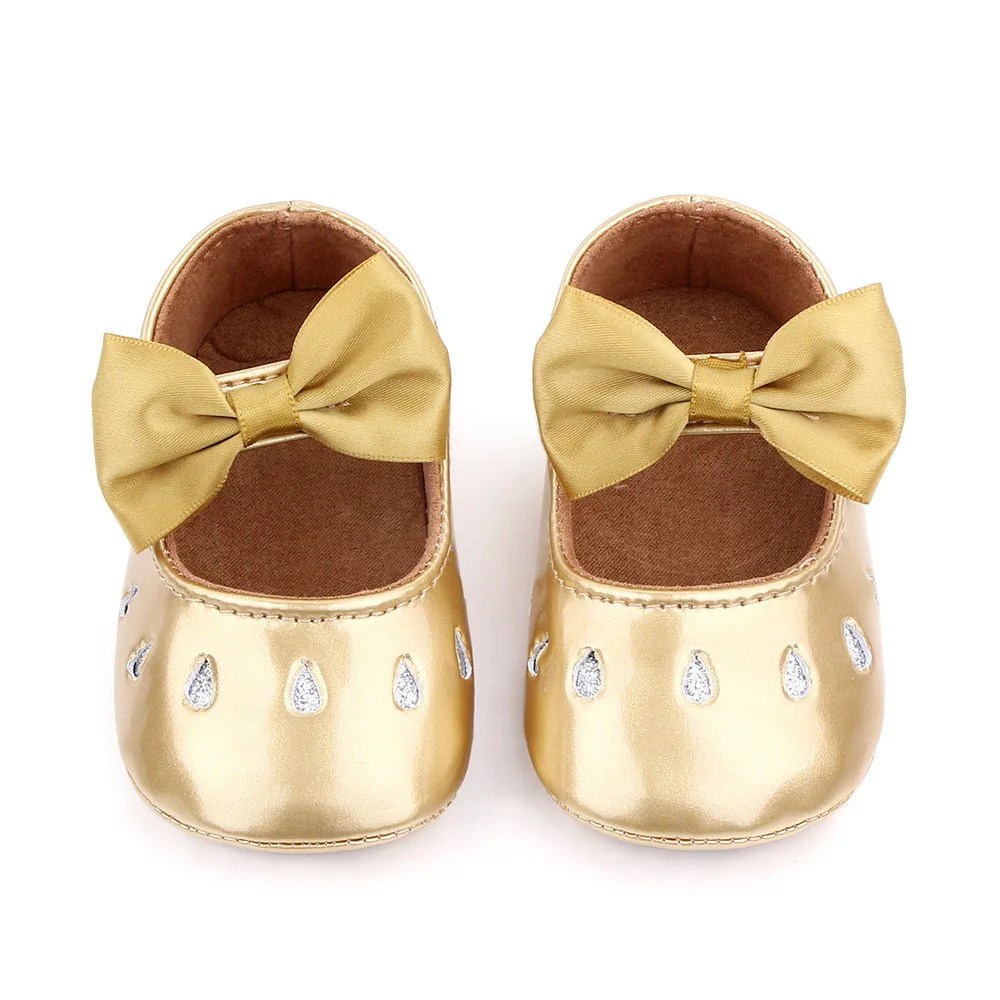 Hot Selling Beautiful Soft PU Leather Baby Girl Shoes Dresses Shoes for Babies supplier