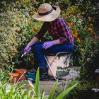 Tools Kit Gardening Tools Kit With Tote And Folding Seat Garden Set