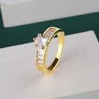 Ring Gold Rings Fashion Copper Ring Gold Plate Ring Women Wedding Ring Jewelry Wholesale