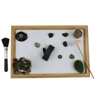 Zen Garden Sand Wholesale DIY Japanese Bamboo Mini Zen Sand Garden Miniature Desktop For Home Office Decor