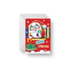 Card 75 100lpi Flitter Aneme Lenticular Pictures Printing 3D Christmas Lenticular Card Custom