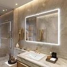 Bathrooms Mirror 3d Mink Eyelashes Bathrooms Mirror Frameless Touch Rectangle Bathrooms Mirror With Led Light