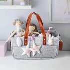 Bag Diaper Changing Bag Collapsible Baskets Felt Diaper Caddy Organizer