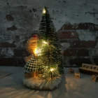 Family Tree Glitter Christmas Gingerbread Man Family Resin Gingerbread Man Decoration With Xmas Tree