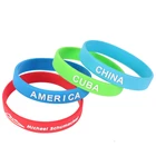 Rubber Bracelets With Silicone Wristbands Multicolored Rubber Bracelets Stretch Bracelets With Inspirational Messages