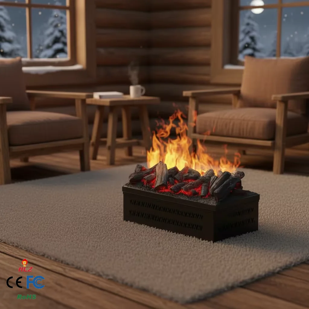 Electric Fireplace, Wall, 3D - detail 24
