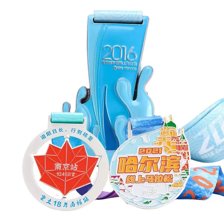 Manufacturer Metal Medal Cheap Design Your Own Blank Running Marathon Medals for Souvenir details