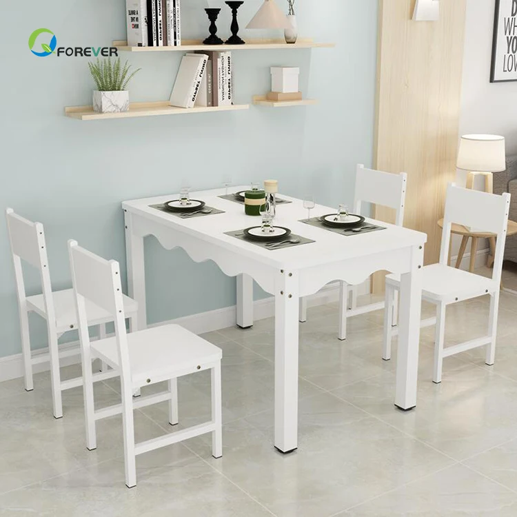 Dining Room Furniture Simple Modern Wooden 4 Or 6 Chairs Dinging Set Furniture