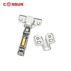 Hinges Hinge Consun 35mm Cup Stainless Steel Soft Close Clip On Drawer Hinges Kitchen Cabinet Furniture Hinge