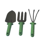 3 Pcs Tool Garden Tool Set 3 Pcs Garden Tool Set Green Handle