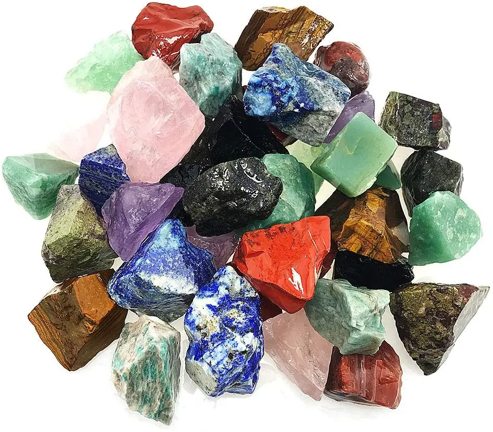 Mixed Natural Raw Stone Crystal Mineral Bulk Gemstone Rocks Supply Beauty Decor 