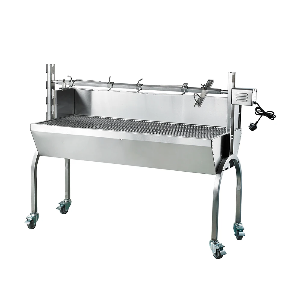 Danhui BBQ Grill Charcoal Stainless Steel Pig Lamb Hog Roast Machine Lamb Roasting Oven Rotary Grill